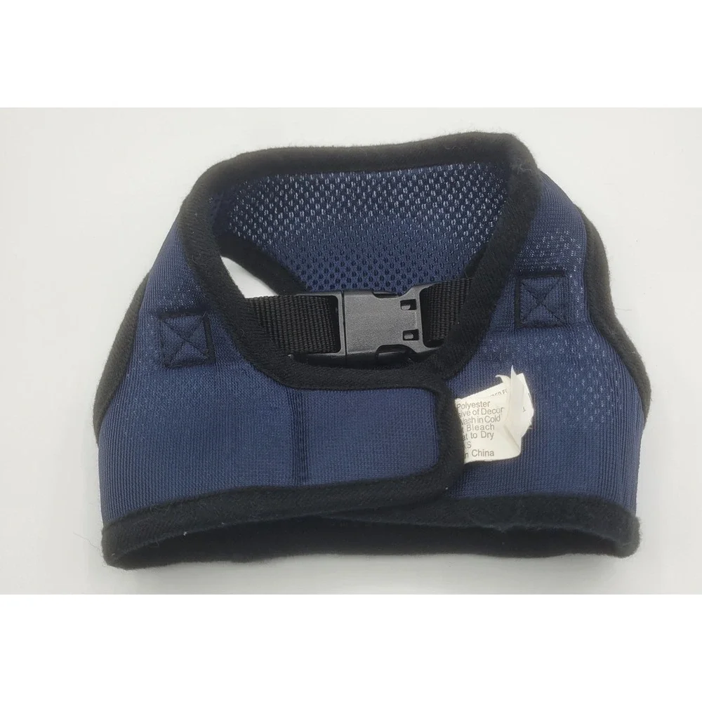 SimplyShe Navy Blue Mesh Dog Harness Vest XS Adjustable Buckle 2192100
